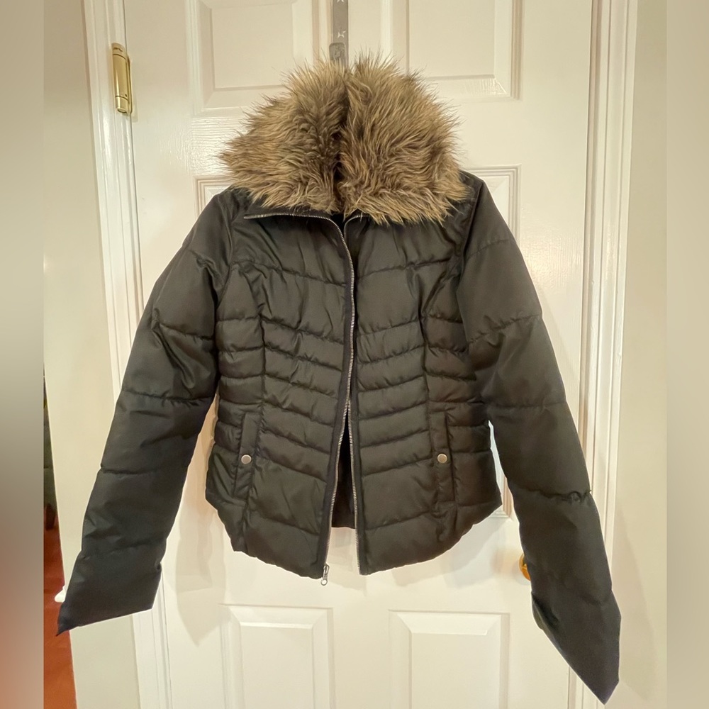 Large Solid Black Water Resistant Missimo Coat Ja… - image 1